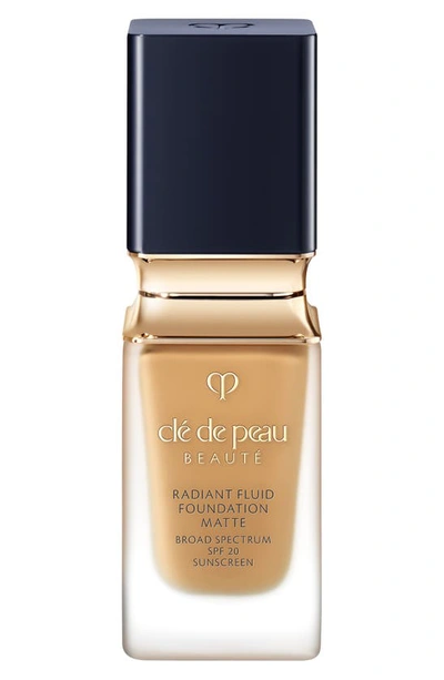 Shop Clé De Peau Beauté Beauté Radiant Fluid Matte Foundation Spf 20 In Bf60 - Deep Tan Buff