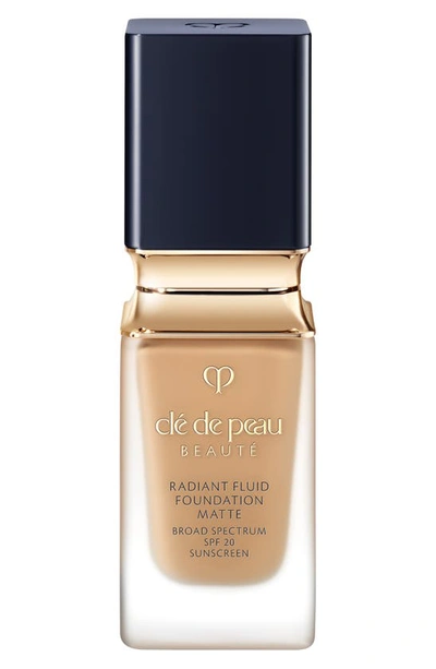 Shop Clé De Peau Beauté Beauté Radiant Fluid Matte Foundation Spf 20 In B40 - Light Tan Beige