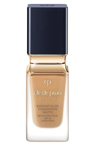 Shop Clé De Peau Beauté Beauté Radiant Fluid Matte Foundation Spf 20 In O60 - Deep Tan Ocher