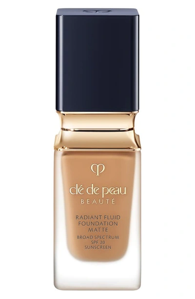 Shop Clé De Peau Beauté Beauté Radiant Fluid Matte Foundation Spf 20 In O70 - Medium Deep Ocher