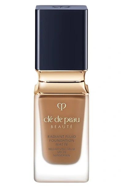 Shop Clé De Peau Beauté Beauté Radiant Fluid Matte Foundation Spf 20 In B80 - Deep Beige