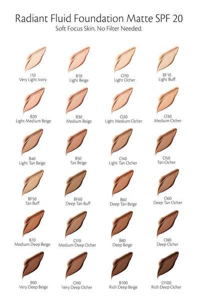 Clé De Peau Beauté Cle De Peau Beaute Radiant Fluid Foundation Matte Broad Spectrum Spf 20 Sunscreen 1.1 Oz. In B80 - Deep Beige