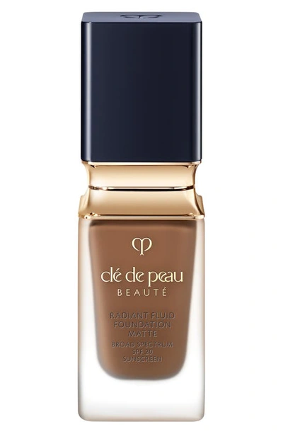 Shop Clé De Peau Beauté Beauté Radiant Fluid Matte Foundation Spf 20 In B100 - Rich Deep Beige