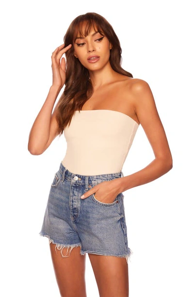 Shop Susana Monaco Core Tube Top In Blanched Almond