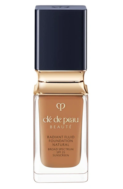 Shop Clé De Peau Beauté Beauté Radiant Fluid Natural Foundation In B60 - Deep Tan Beige