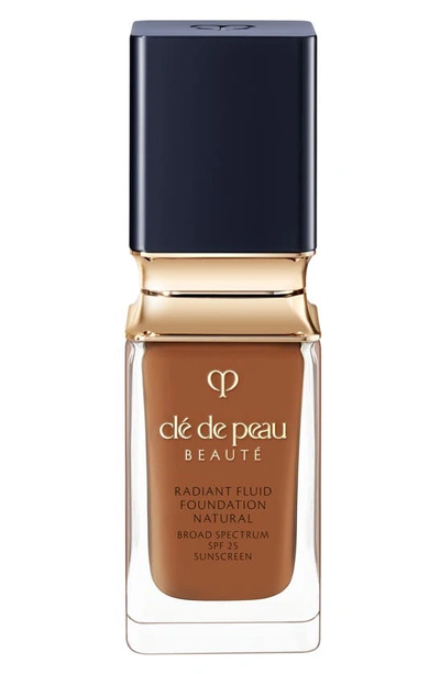 Shop Clé De Peau Beauté Beauté Radiant Fluid Natural Foundation In B90 - Very Deep Beige