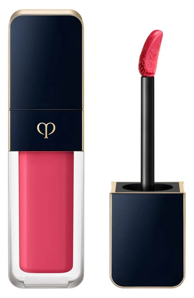 Shop Clé De Peau Beauté Cream Rouge Shine Lipstick In 203 - Heliconia