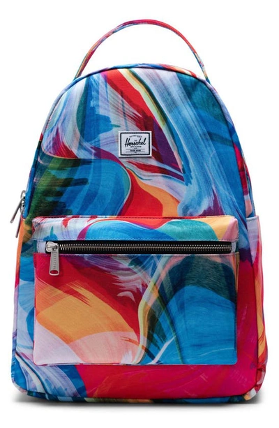 Shop Herschel Supply Co Nova Mid Volume Backpack In Paint Pour Multi