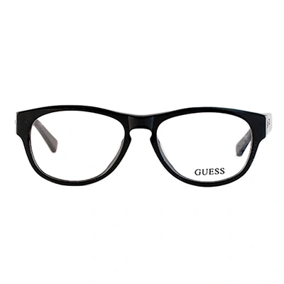 Guess Unisex Round Eyeglasses Mm In Black