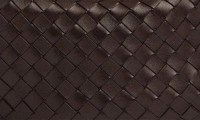 Shop Bottega Veneta Sardine Intrecciato Leather Top Handle Bag In 2190 Fondant-m Brass