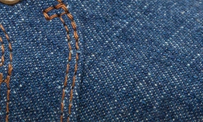 Linea Paolo Kalula Denim Zip Sneaker In Dark Blue Denim