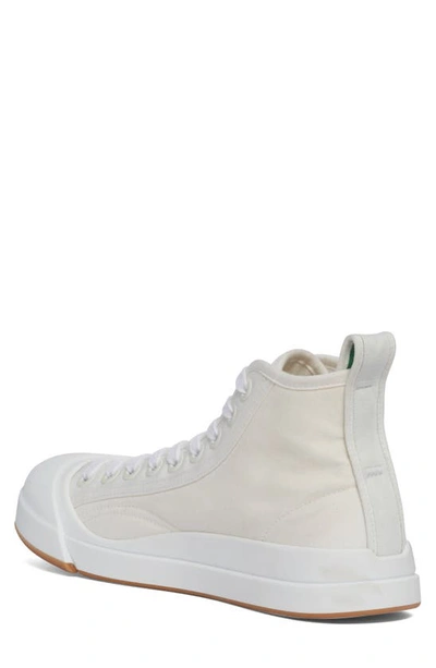 Bottega Veneta Vulcan High Top Sneaker In 9122 Optic White
