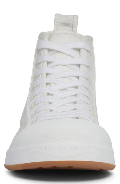 Shop Bottega Veneta Vulcan High Top Sneaker In 9122 Optic White