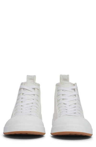 Shop Bottega Veneta Vulcan High Top Sneaker In 9122 Optic White