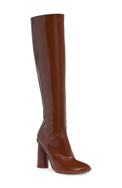 Shop Bottega Veneta Atomic Tall Boot In Brown Sugar