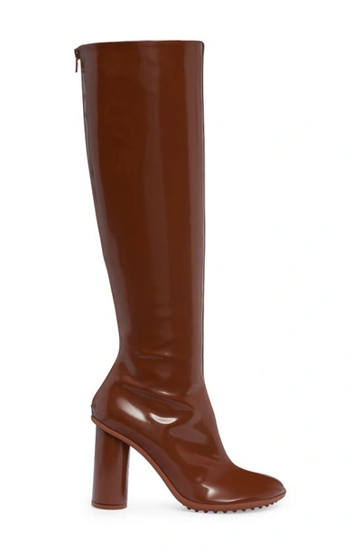 Shop Bottega Veneta Atomic Tall Boot In Brown Sugar