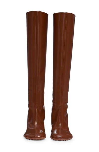 Bottega Veneta Women's Pointed Toe High Heel Boots In Brown Sugar