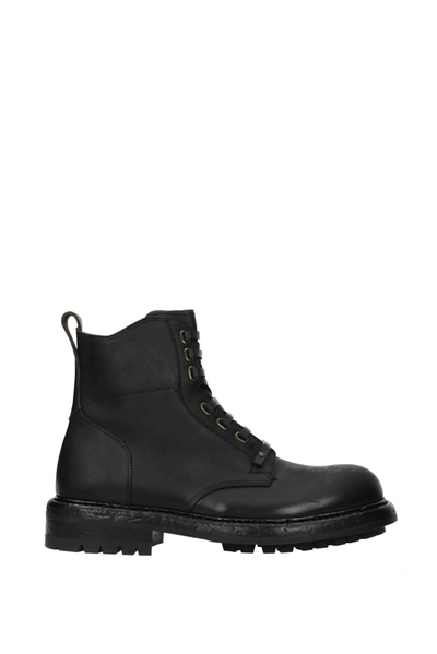 Shop Dolce & Gabbana Ankle Boot Leather Black