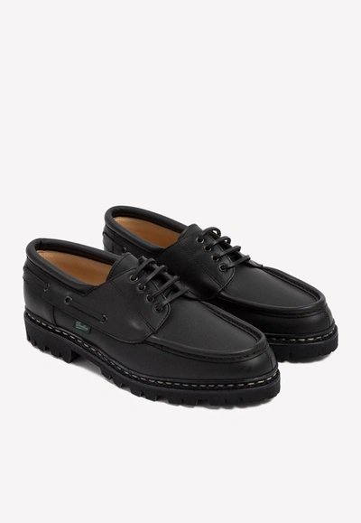 Shop Paraboot Chimey Derby Shoes In Leather In Black