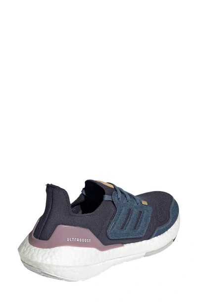 Shop Adidas Originals Ultraboost 22 W Running Shoe In Shadow Navy/ Steel/ Mauve