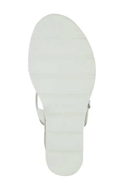 Shop Mia Amore Bradi Espadrille Wedge Sandal In White