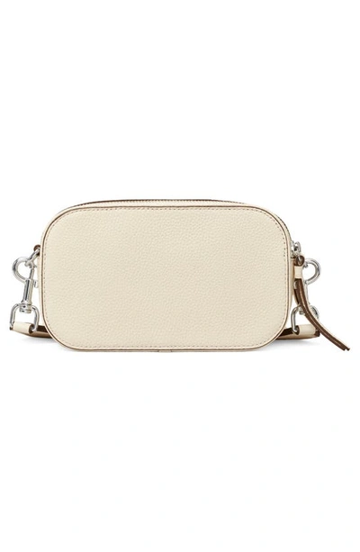 Shop Tory Burch Mini Miller Leather Crossbody Bag In New Ivory