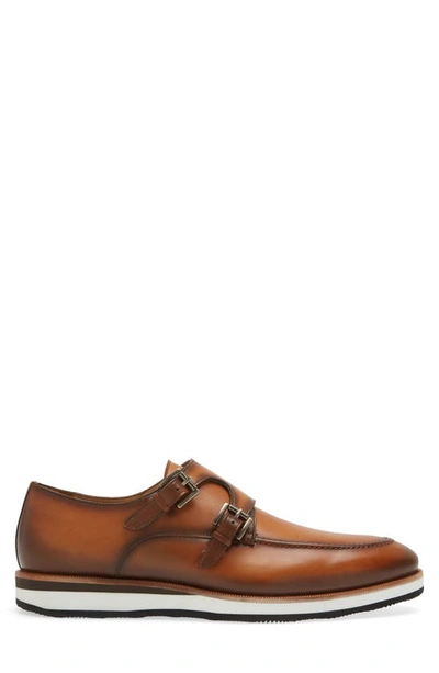 Shop Mezlan Carver Double Monk Strap Shoe In Tan