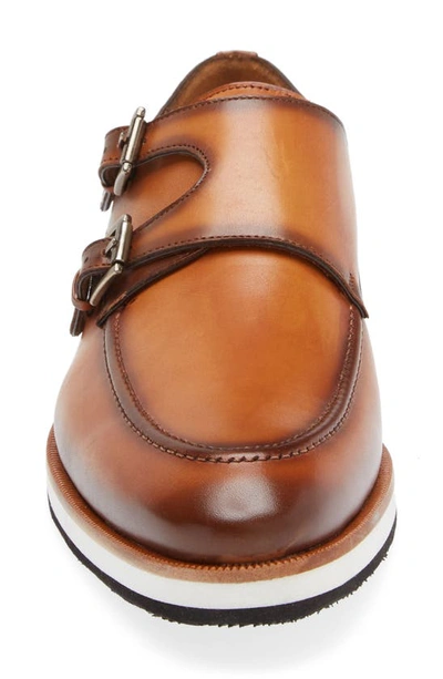 Shop Mezlan Carver Double Monk Strap Shoe In Tan