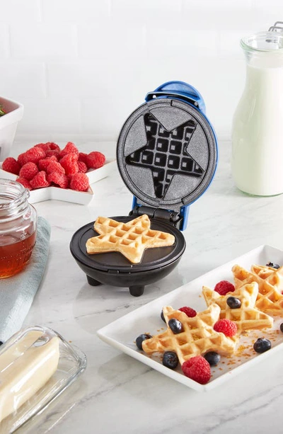  Dash Star Mini Waffle Maker in Navy Blue: Home & Kitchen