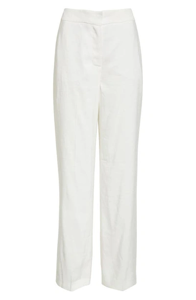 Shop Judith & Charles Quinn Linen Blend Pants In Off White
