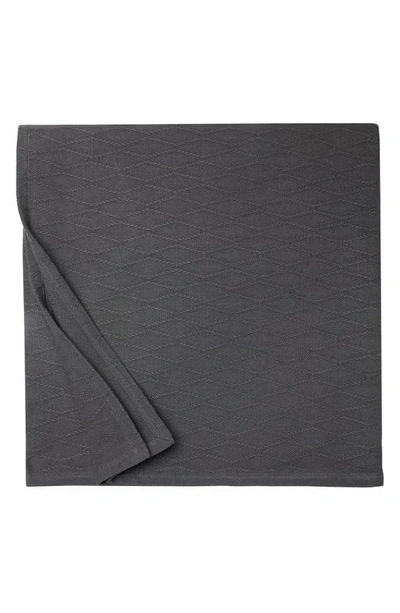 Shop Sferra Cetara Cotton Blanket In Asphalt