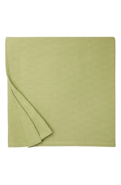 Shop Sferra Cetara Cotton Blanket In Kiwi