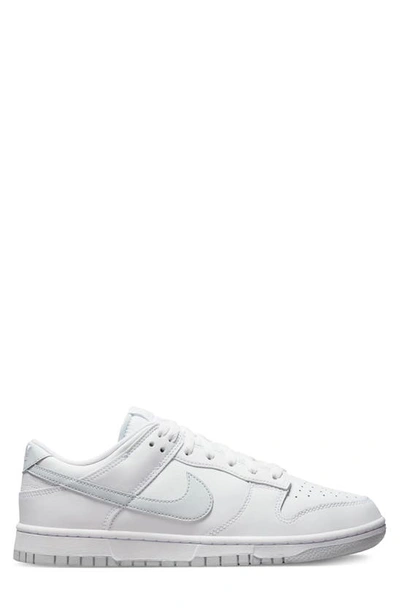 Shop Nike Dunk Low Retro Basketball Shoe In White/ Pure Platinum/ White