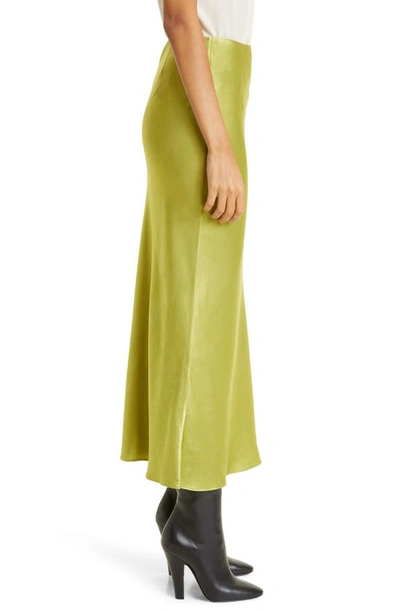 Shop Jason Wu Satin Slip Skirt In Green Tea