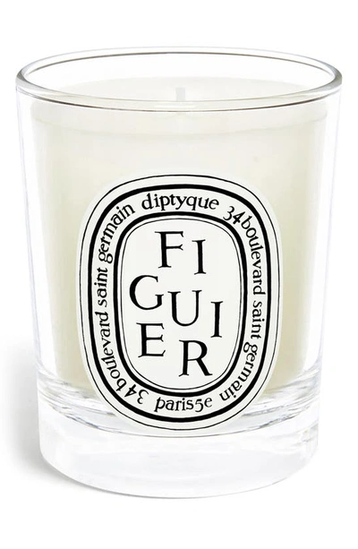 Shop Diptyque Figuier (fig) Scented Candle, 2.4 oz In Clear Vessel