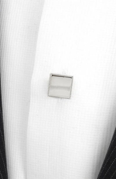 Cufflinks, Inc Set Of 4 Sterling Silver Studs In Silver