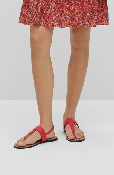 Hugo Boss Jo Slingback Sandal In Bright Pink