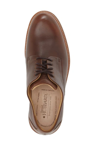 Shop Samuel Hubbard 'founder' Plain Toe Derby In Chestnut Leather