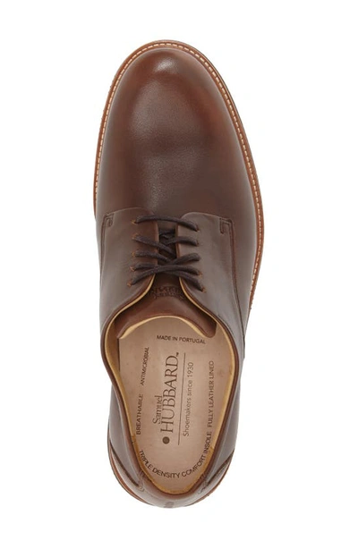 Samuel Hubbard 'founder' Plain Toe Derby In Chestnut Leather