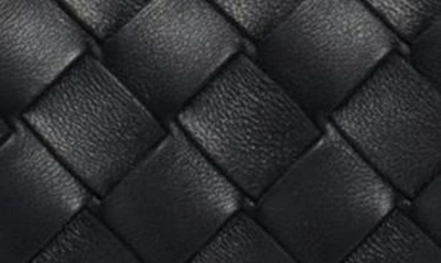 Shop Bottega Veneta Small Andiamo Intrecciato Leather Shoulder Bag In 1139 Black-m Brass-black