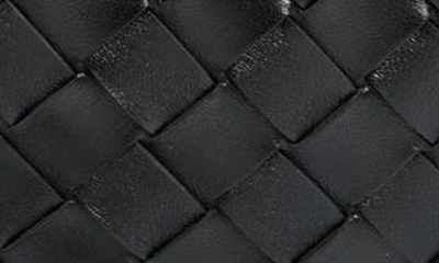 Shop Bottega Veneta Sardine Intrecciato Crossbody Bag In 1019 Black-m Brass
