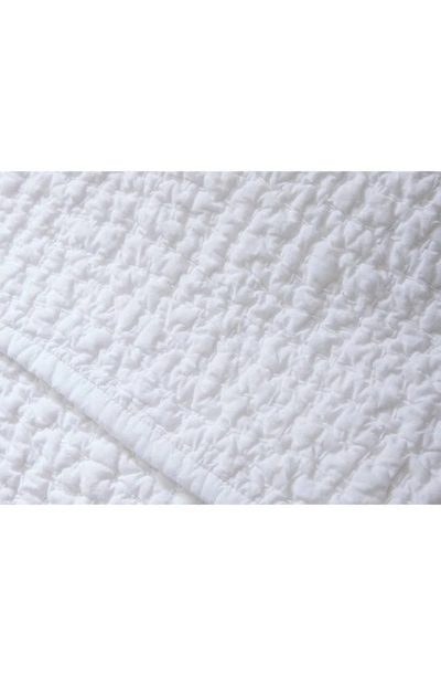 Shop Coyuchi Pebbled Handstitched Organic Cotton Quilt In Alpine White