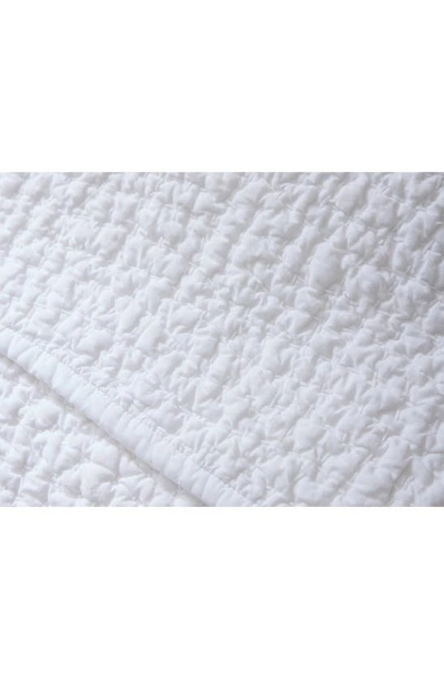Coyuchi Pebbled Handstitched Organic Cotton Quilt In Alpine White