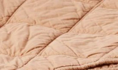 Shop Coyuchi Diamond Stitch Organic Cotton Comforter In Ginger
