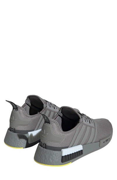 Shop Adidas Originals Nmd R1 Primeblue Sneaker In Grey/ Black/ White