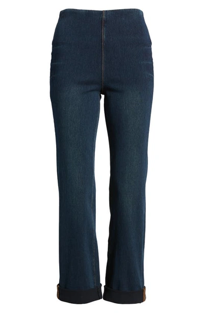Lyssé Stretch Cotton Boyfriend Jeans In Indigo