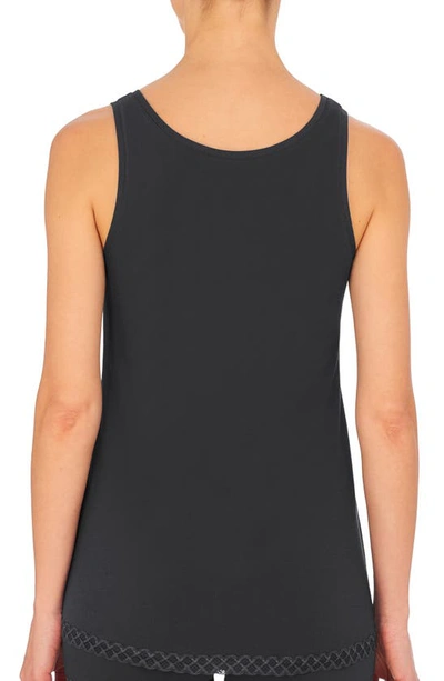 Natori Bliss Cotton Tank In Ash Navy