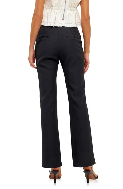 Endless Rose Slim Fit Pants In Black