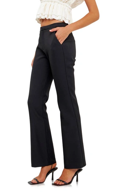 Endless Rose Slim Fit Pants In Black