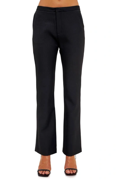Endless Rose Slim Fit Pants In Black